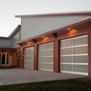 RA360 Frosted Glass Clear Anodized Rails